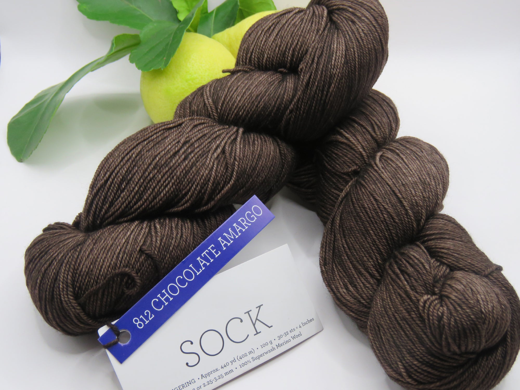 Malabrigo - Sock – 812 Chocolate Amargo | Rich Dark Brown Hand-Dyed Superwash Merino Wool