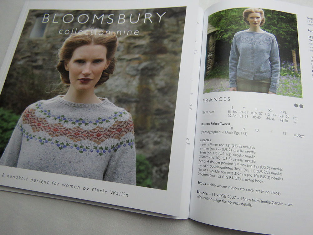 'Bloomsbury' by Marie Wallin - 8 designs all knitted in Rowan Felted Tweed.
