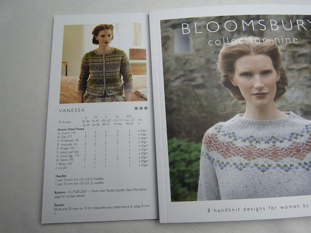 'Bloomsbury' by Marie Wallin - 8 designs all knitted in Rowan Felted Tweed.