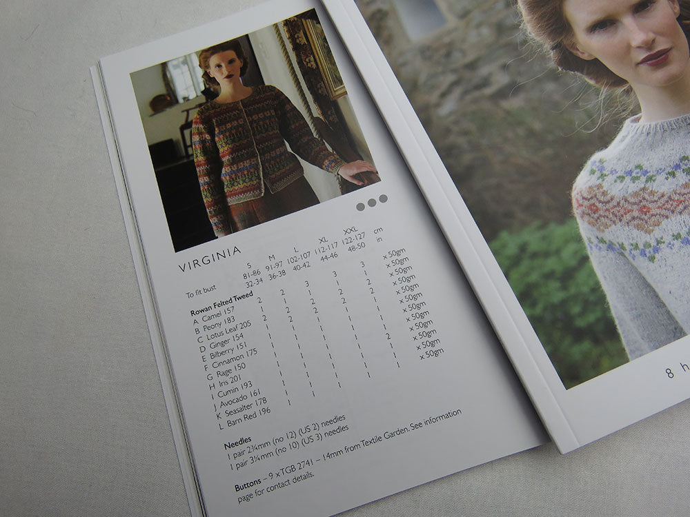'Bloomsbury' by Marie Wallin - 8 designs all knitted in Rowan Felted Tweed.