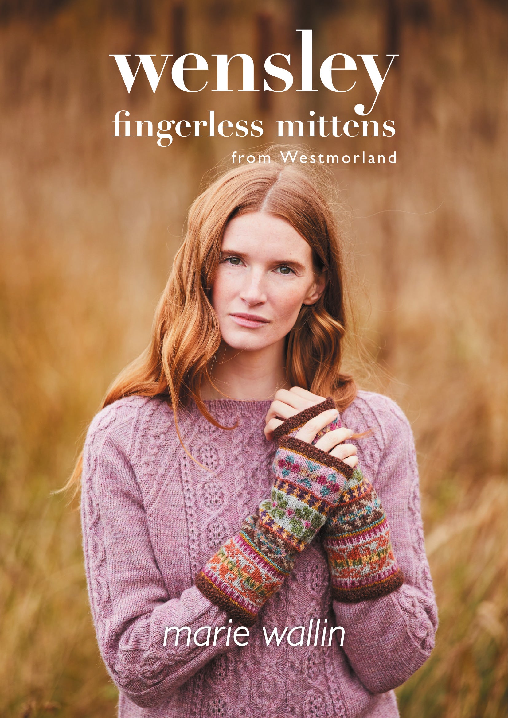 Marie Wallin Wensley Fingerless Mittens Kit – British Breeds Knitting Kit