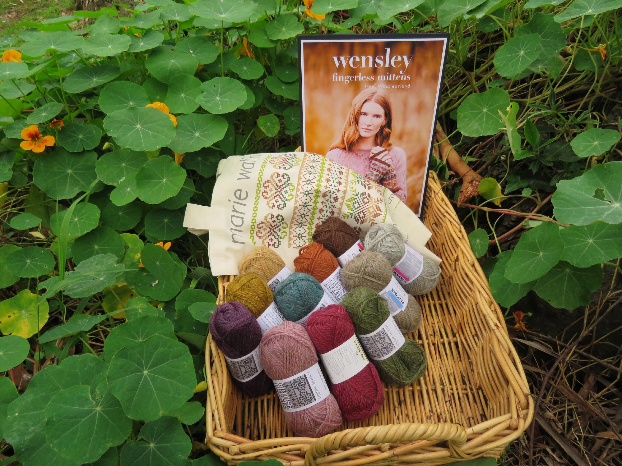 Marie Wallin Wensley Fingerless Mittens Kit – British Breeds Knitting Kit